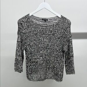 Eileen Fisher Black and White Sweater